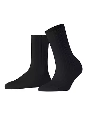 FALKE | Socken FALKE COTTON RIB white | schwarz